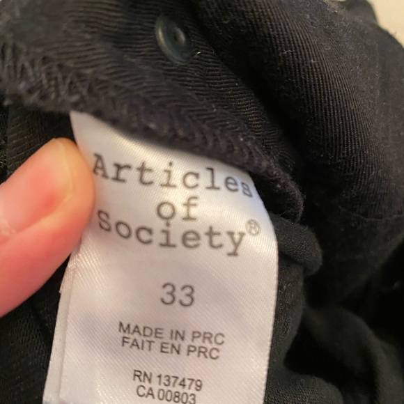 Size 33 black jeans, article of society - Picture 4 of 4